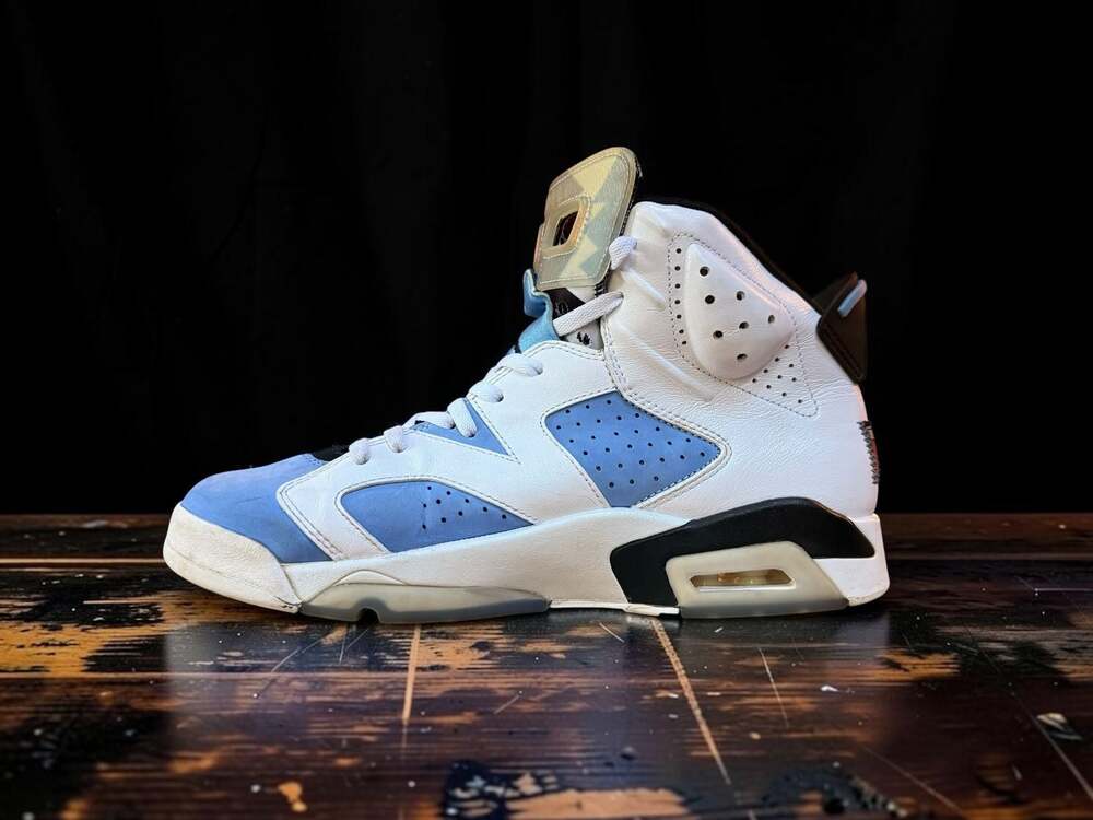 Nike Air Jordan 6 Retro UNC University Blue White Size 12 CT8529-410 - Picture 15 of 15